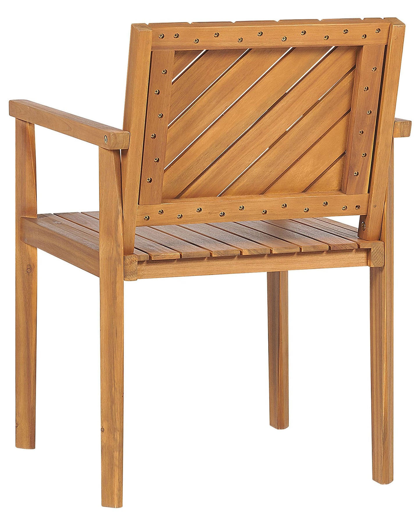 Set of 4 Garden Chairs BARATTI Acacia Wood Brown