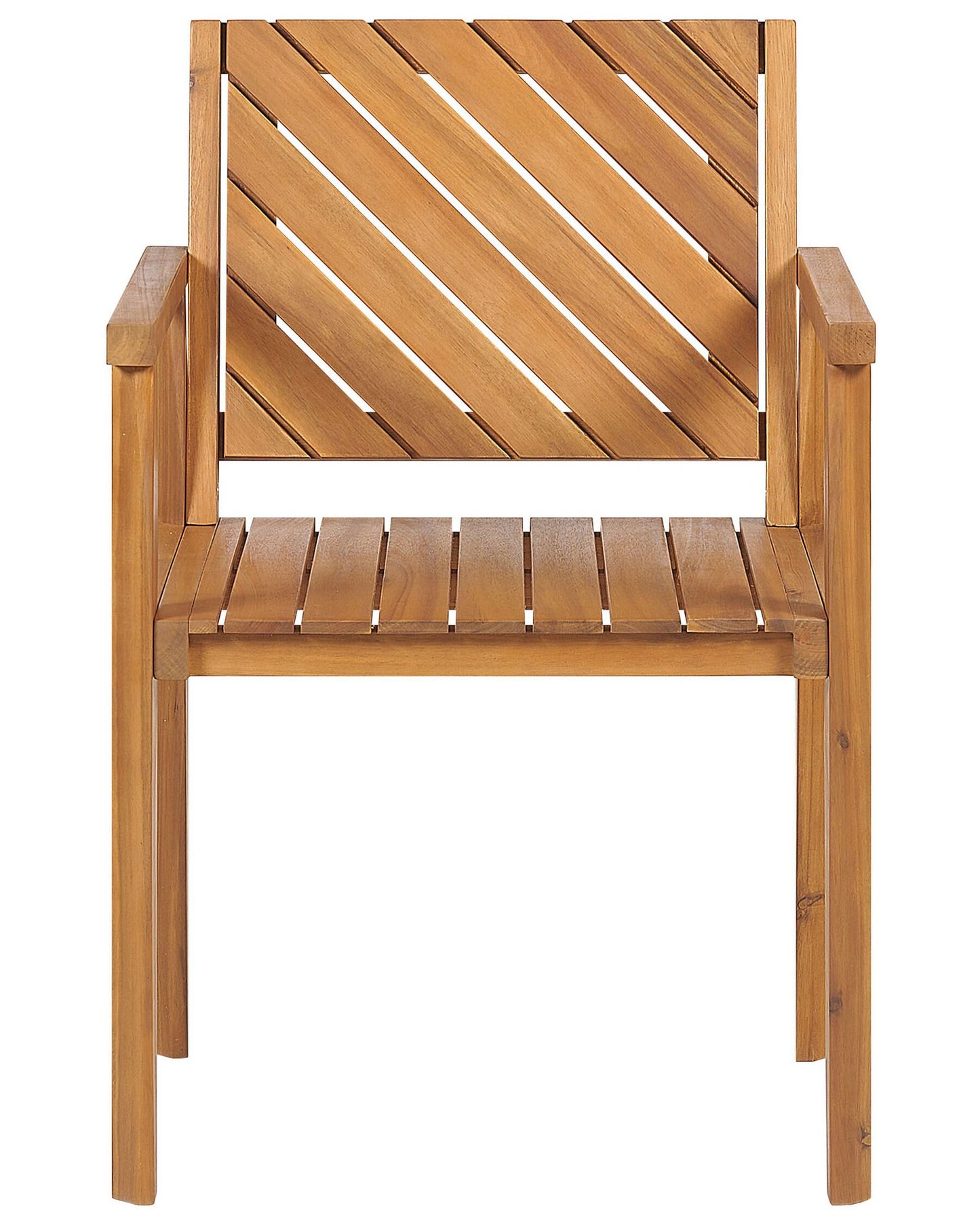 Set of 6 Garden Chairs BARATTI Acacia Wood Brown