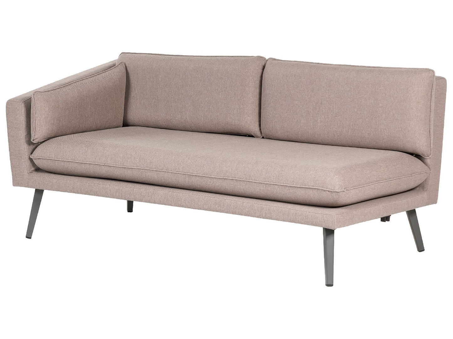 Garden Sofa 3 Seater LORETELLO Right Hand Beige