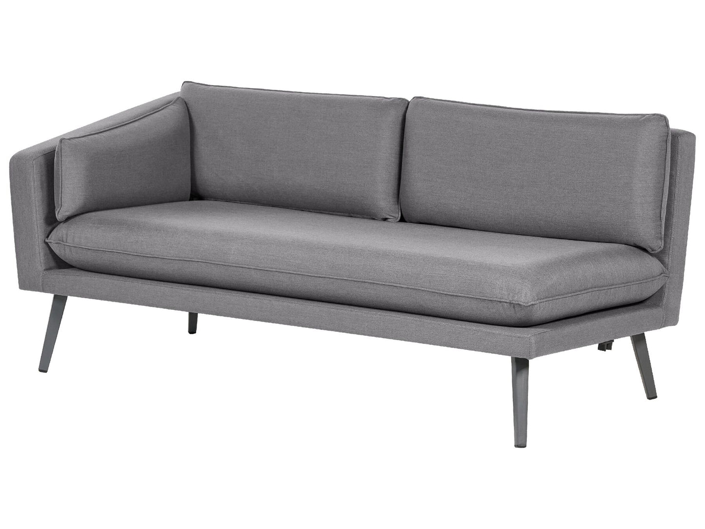 Garden Sofa 3 Seater LORETELLO Right Hand Grey