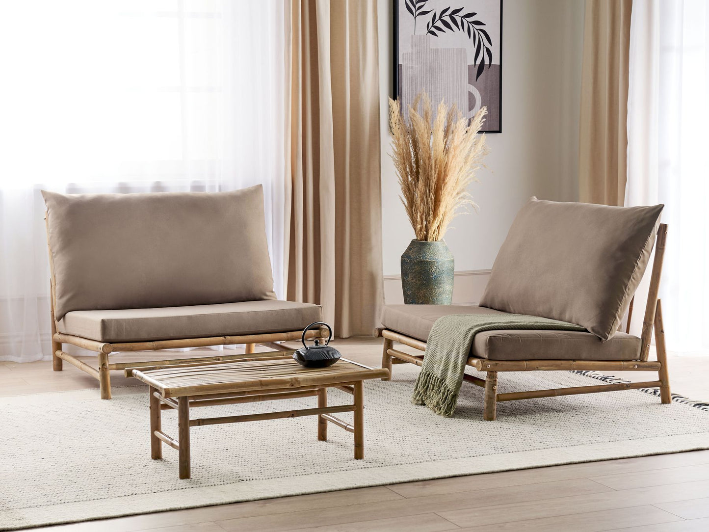 garden sofa 2 seater susua rattan natural