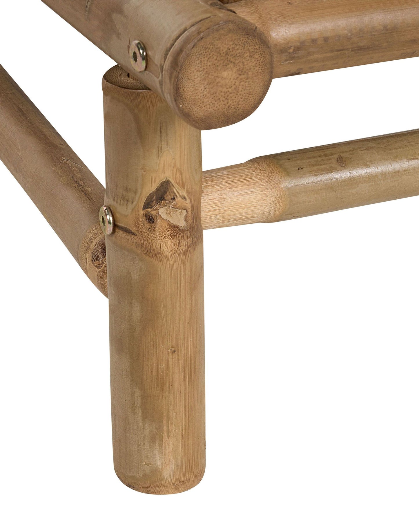 Set of 2 Garden Chairs with Cushions TODI Bamboo Wood Taupe