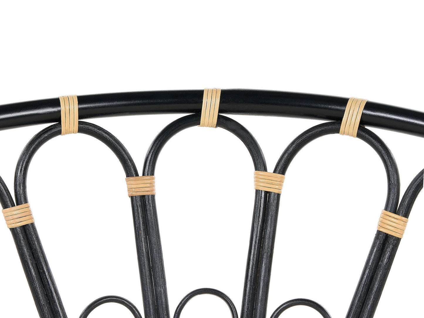 Garden Daybed ROSSANO Rattan Black