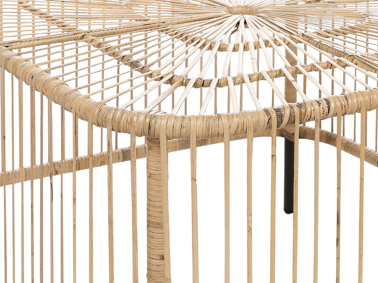 Rattan Garden Coffee Table 67 x 67 cm Natural CESENATICO
