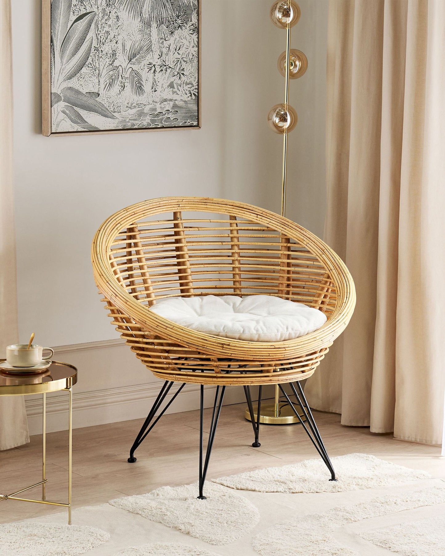 Garden Chair MARATEA Rattan Natural