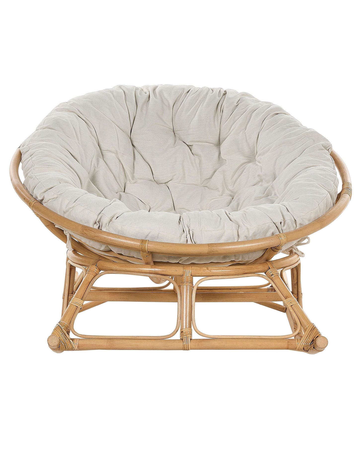 Set of 2 Rocking Chairs ORVIETO Rattan Natural