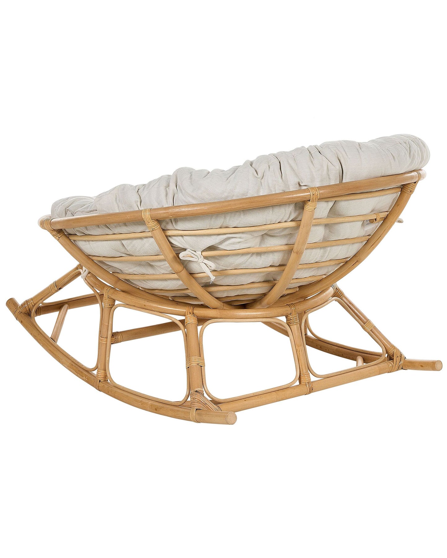 Set of 2 Rocking Chairs ORVIETO Rattan Natural