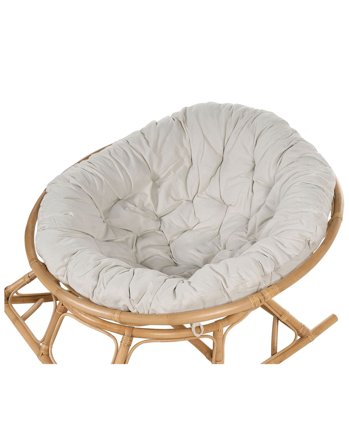 Set of 2 Rocking Chairs ORVIETO Rattan Natural