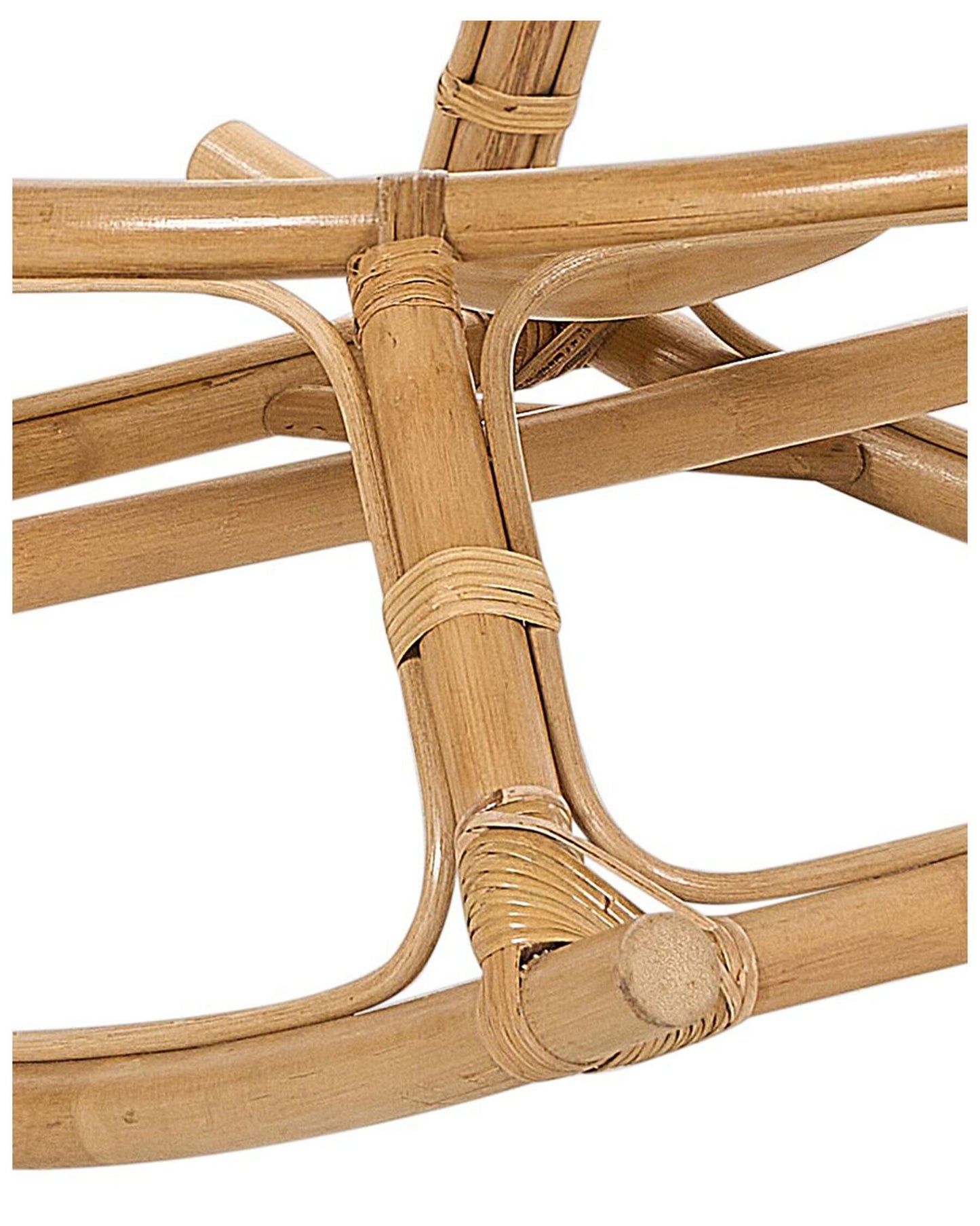 Set of 2 Rocking Chairs ORVIETO Rattan Natural