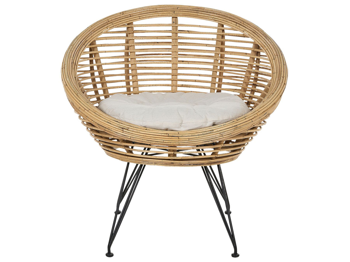 Garden Sofa Set 3 Seater MARATEA Rattan Natural