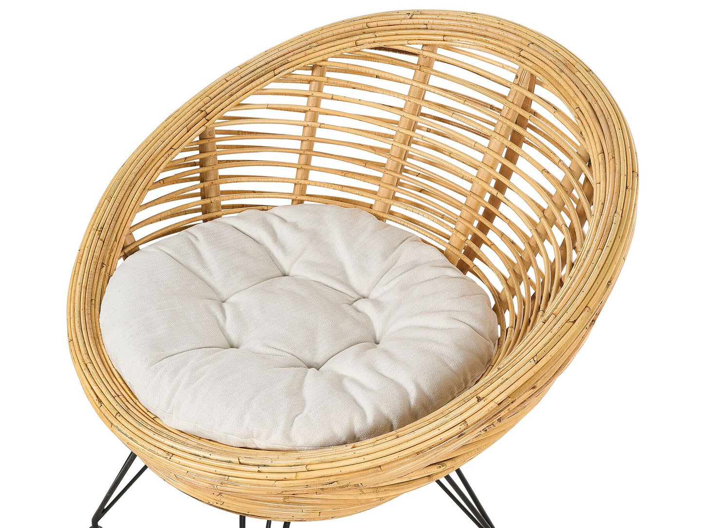 Garden Sofa Set 3 Seater MARATEA Rattan Natural