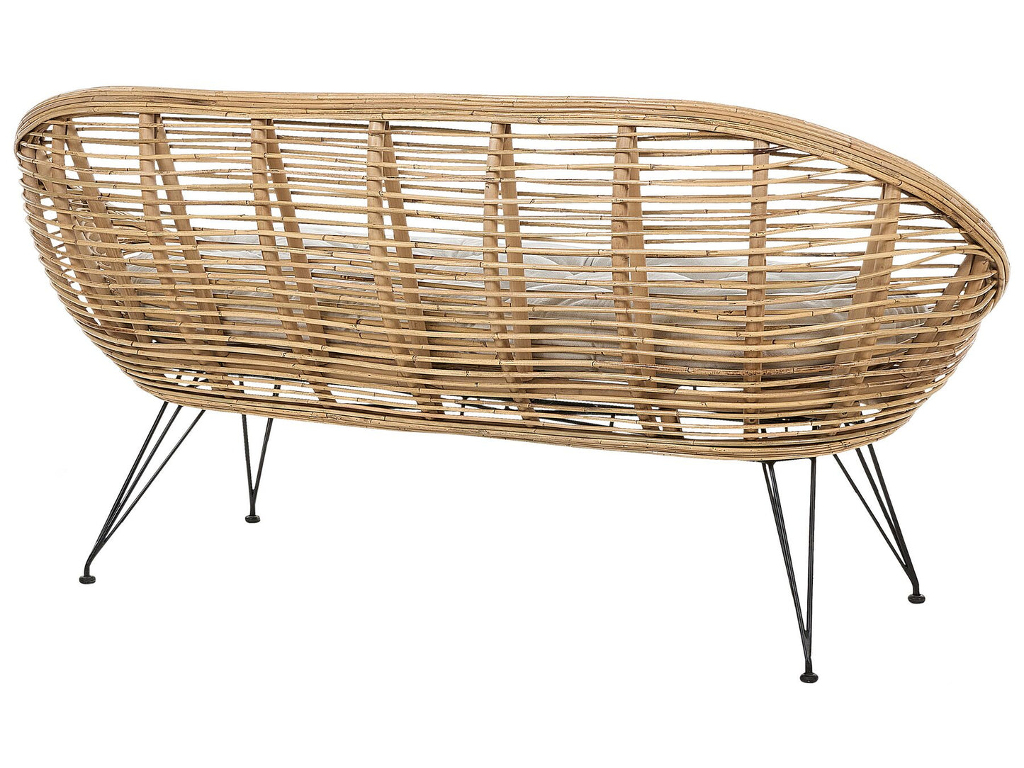 Garden Sofa Set 4 Seater MARATEA Rattan Natural