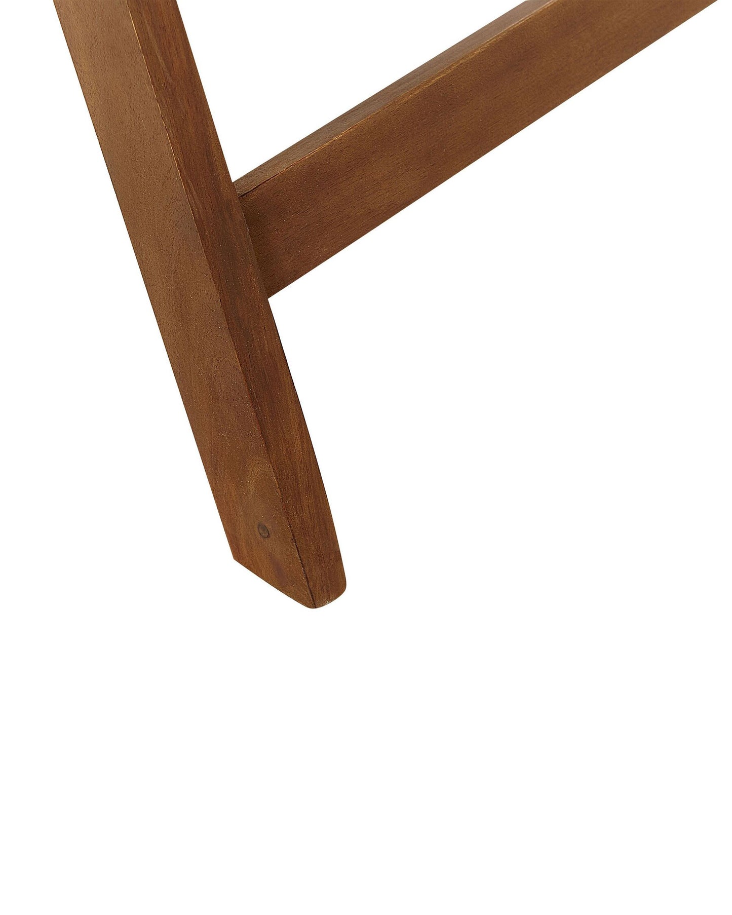 Set of 6 Garden Chairs with Cushions AMANTEA Acacia Wood Red