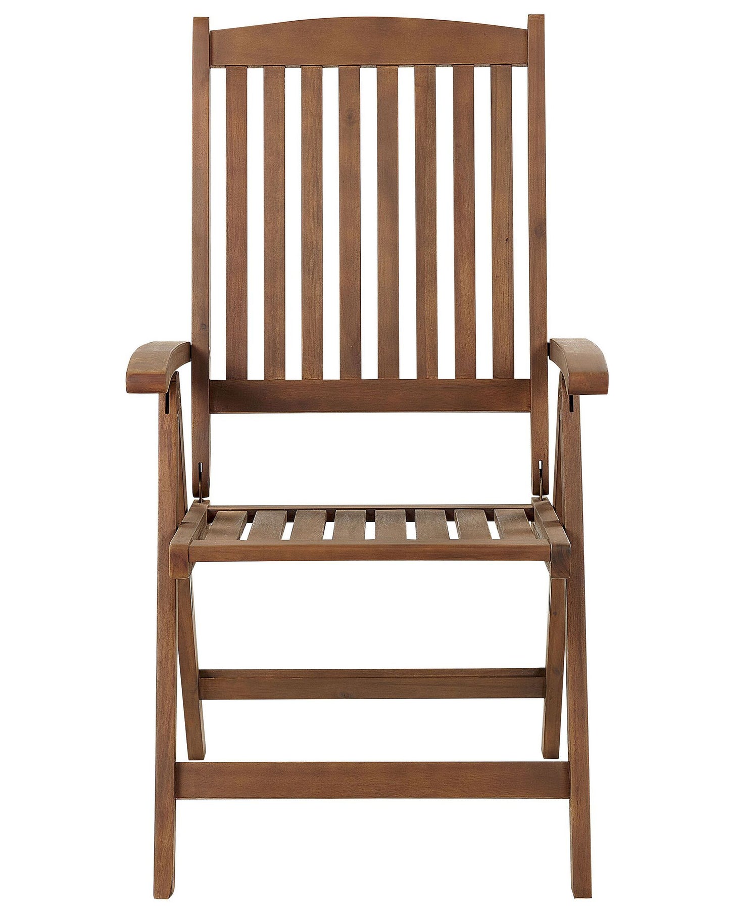 Set of 6 Garden Chairs with Cushions AMANTEA Acacia Wood Grey
