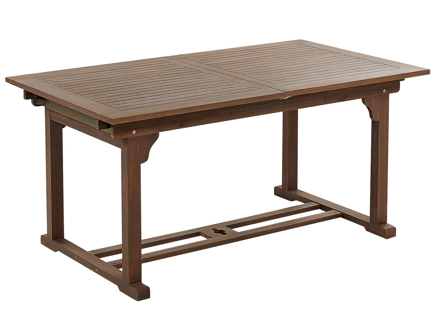 Garden Dining Set 6 Seater AMANTEA with Parasol Acacia Wood Green
