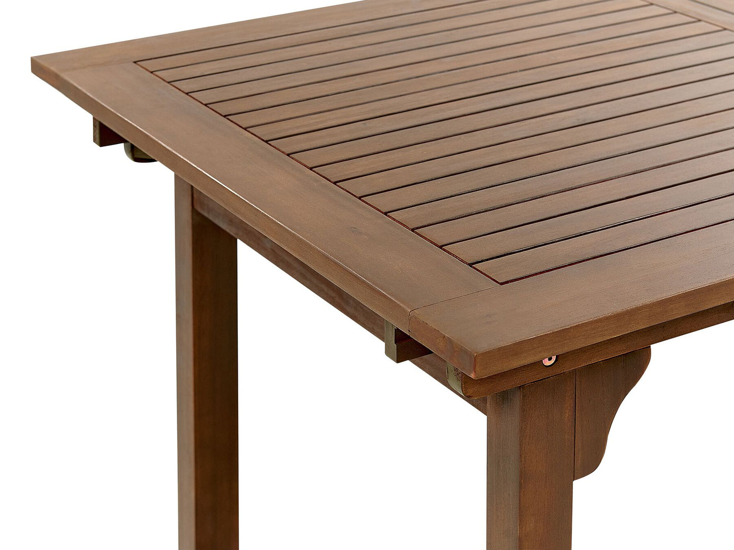 Garden Dining Set 6 Seater AMANTEA with Parasol Acacia Wood Green