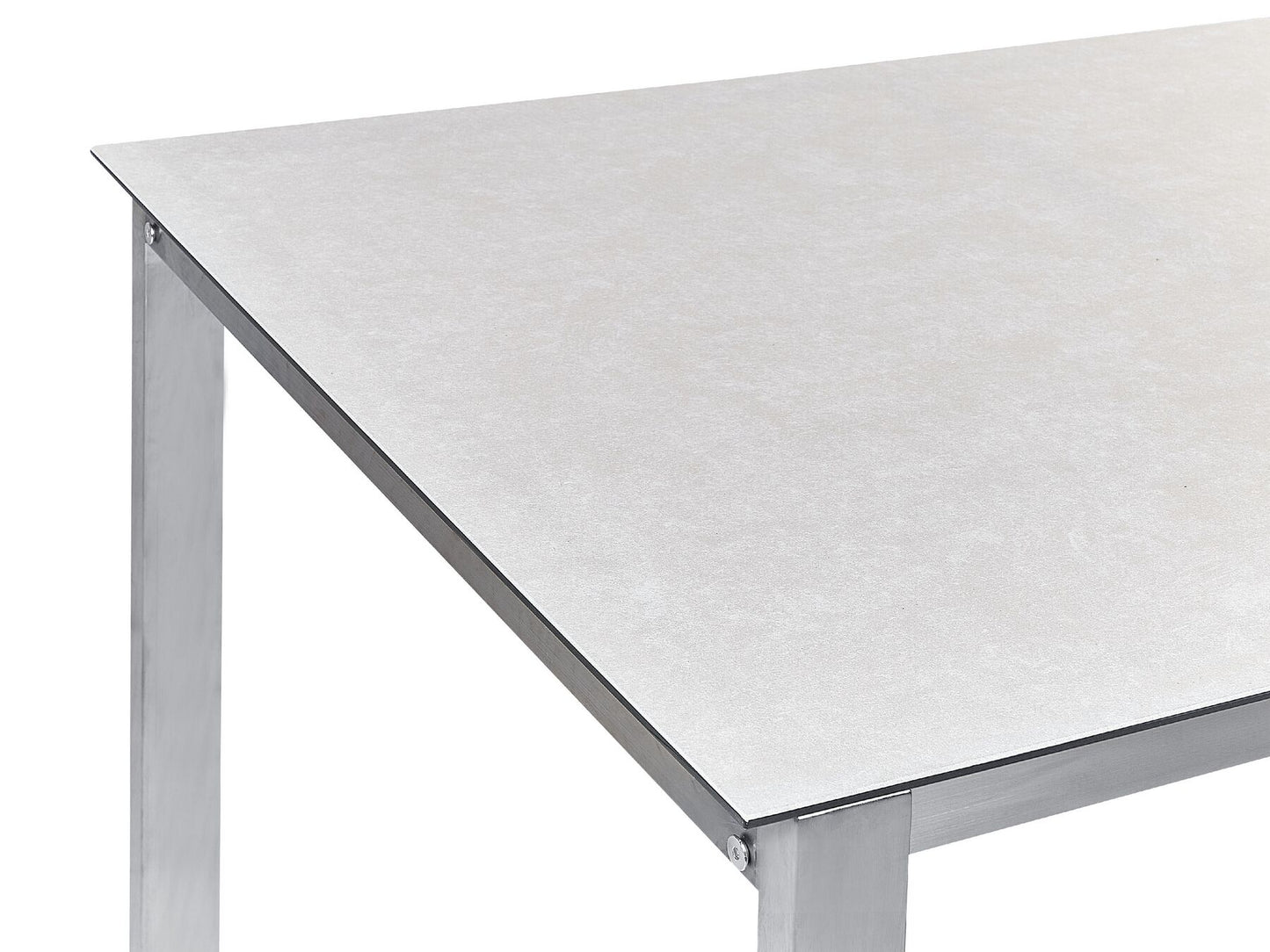 Garden Dining Set 4 Seater COSOLETO Tempered Glass White