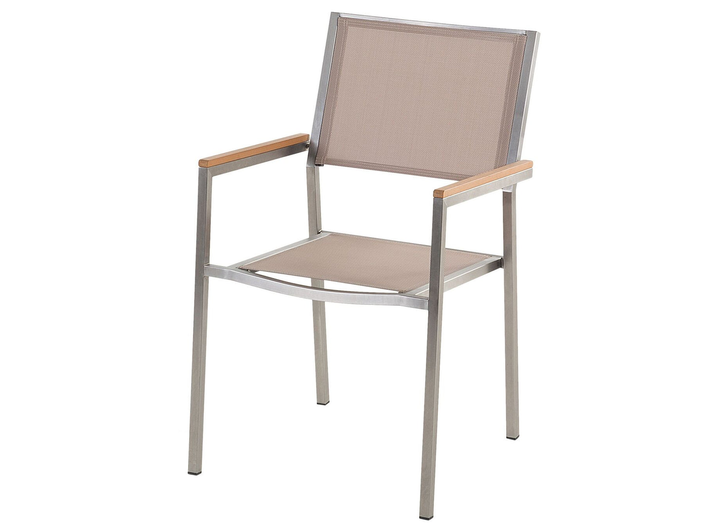 Garden Dining Set 4 Seater COSOLETO/GROSSETO Tempered Glass Marble Effect White/ Beige