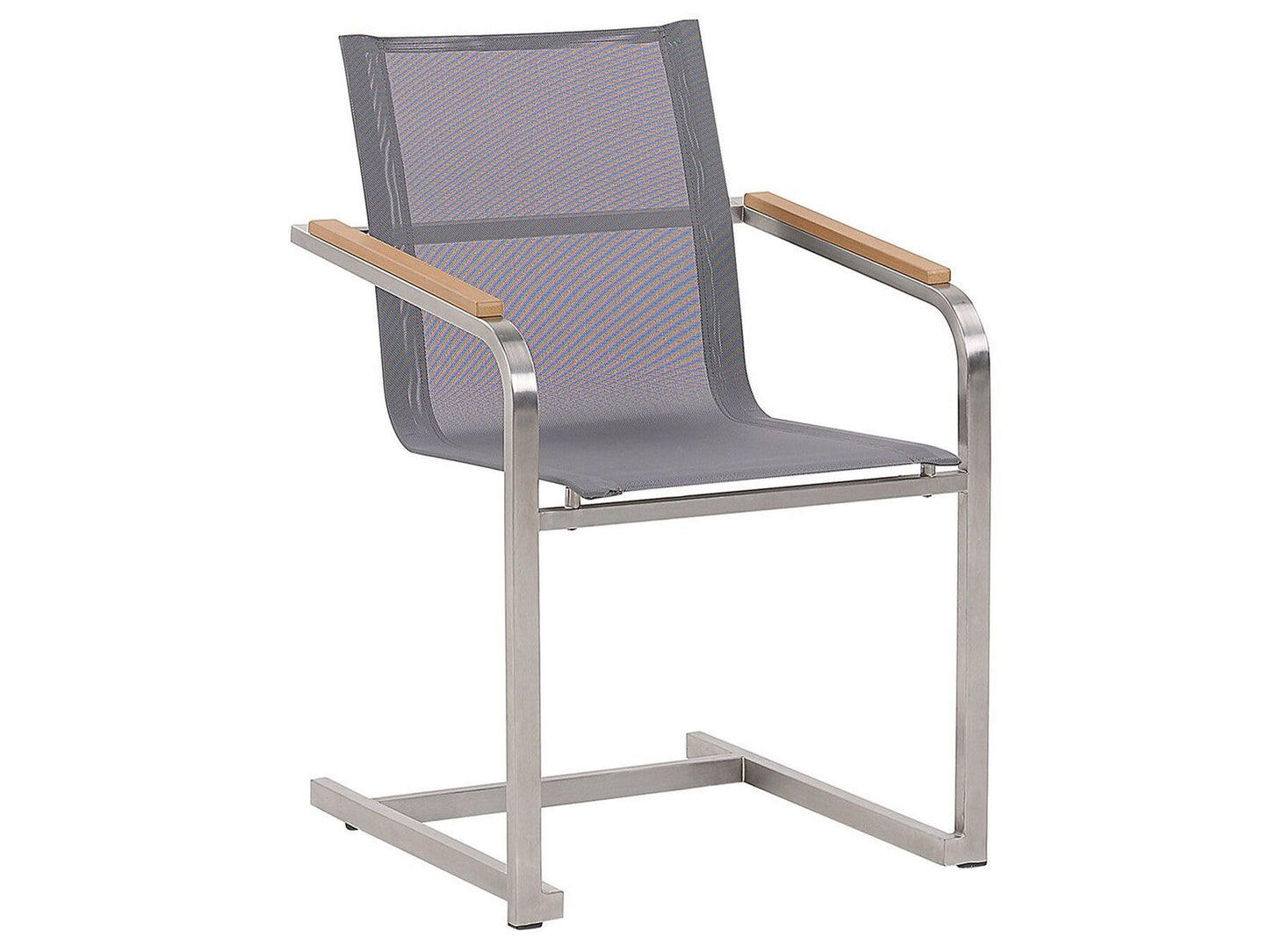 Garden Dining Set 4 Seater COSOLETO Tempered Glass Grey