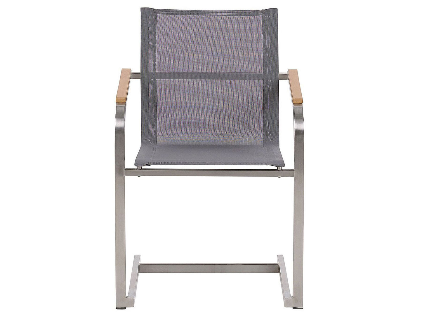 Garden Dining Set 4 Seater COSOLETO Tempered Glass Grey