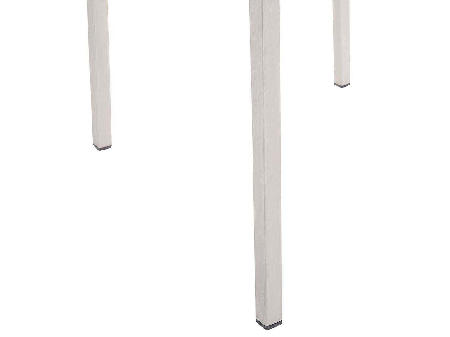 Garden Dining Set 4 Seater COSOLETO/GROSSETO Tempered Glass Marble Effect White Marble