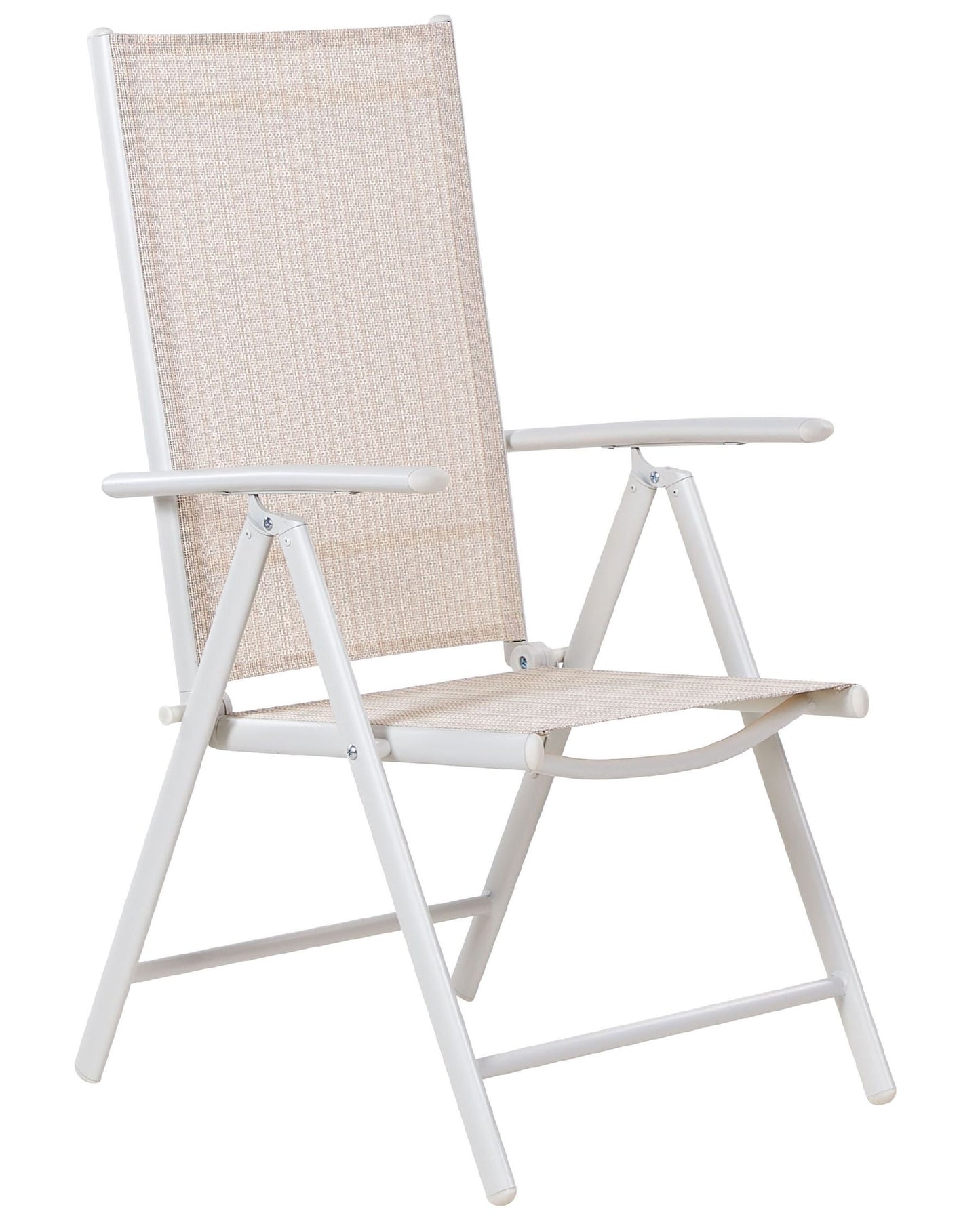 Set of 6 Garden Chairs CATANIA Metal Beige
