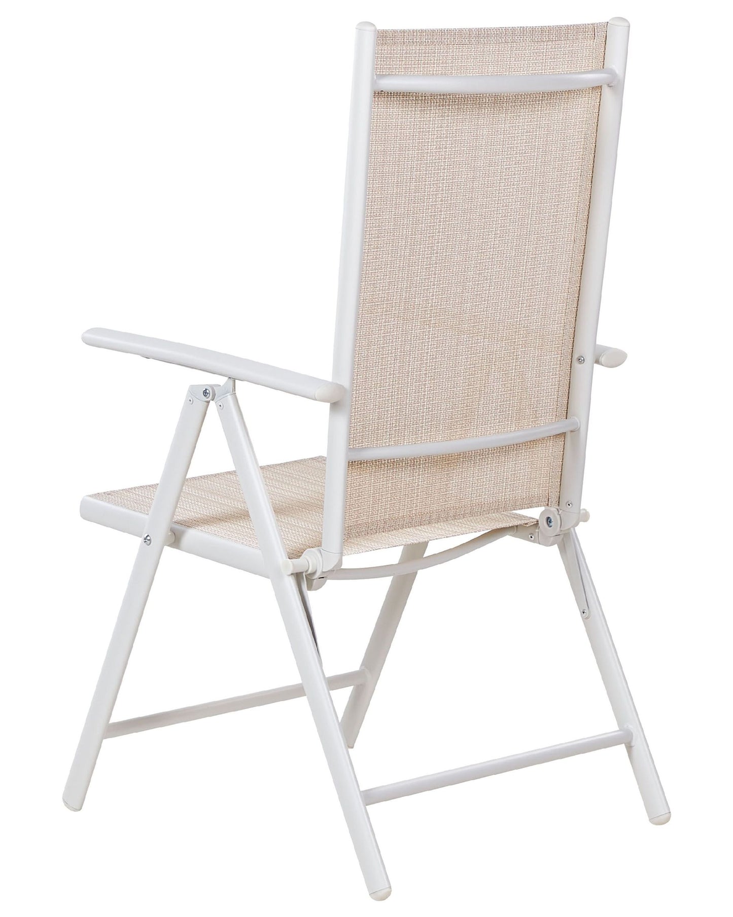 Set of 6 Garden Chairs CATANIA Metal Beige