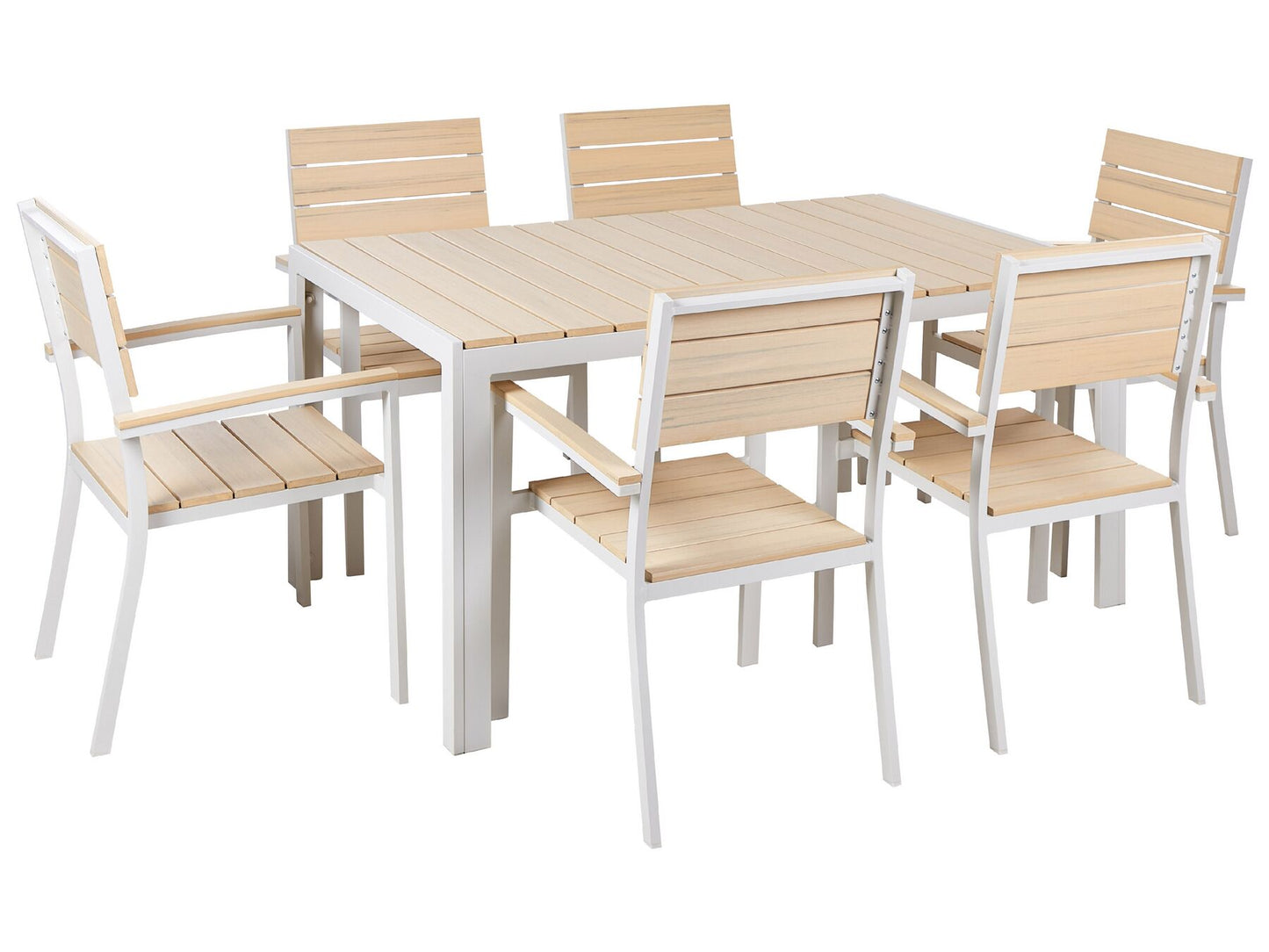 Garden Dining Set 6 Seater COMO Beige