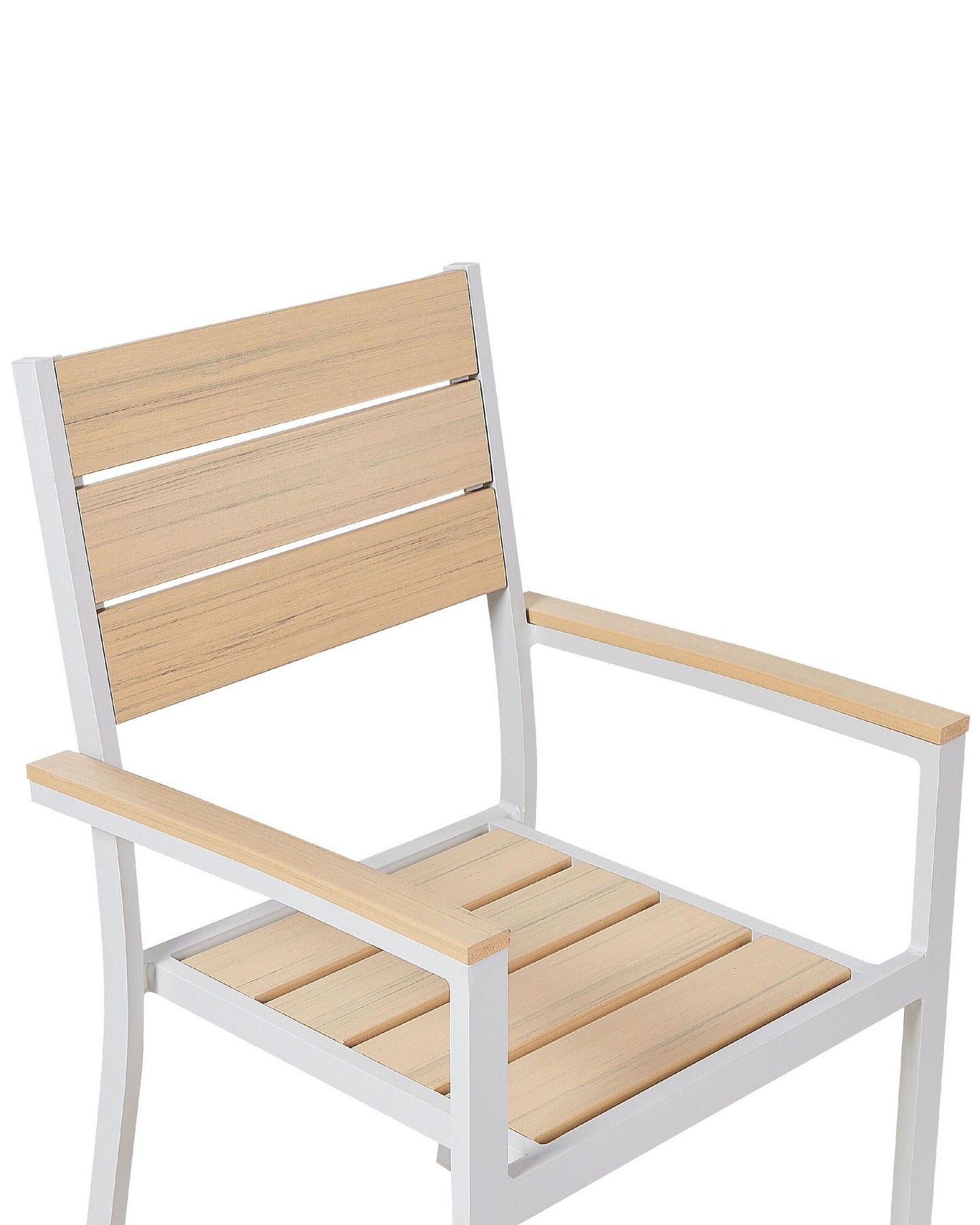 Set of 4 Garden Chairs PRATO Beige