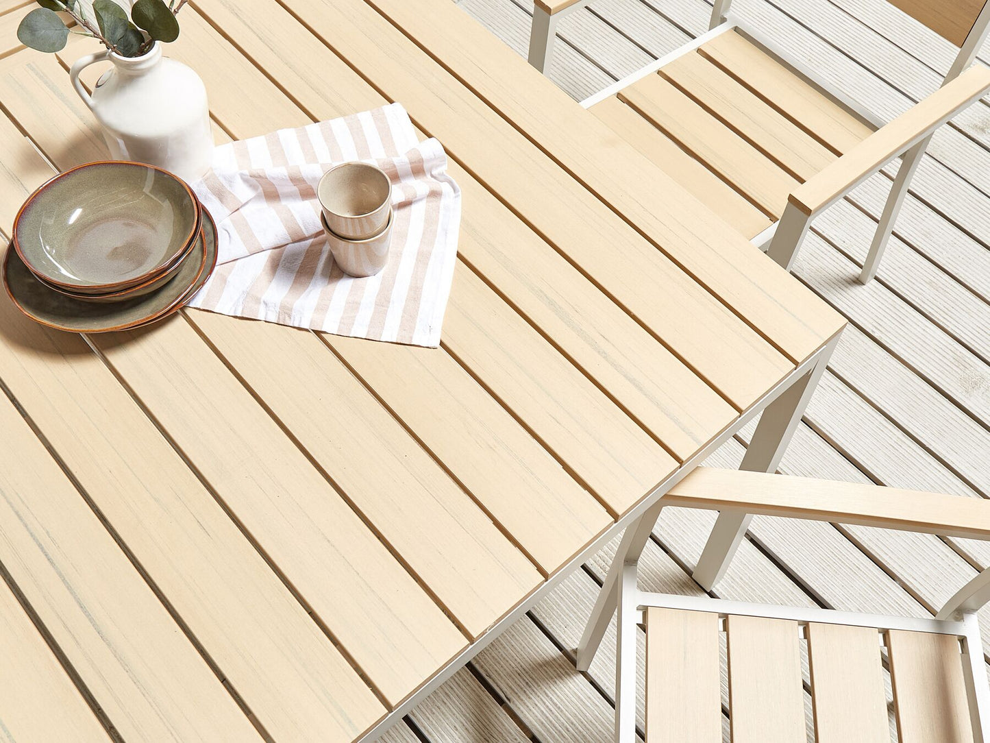 Garden Dining Set 4 Seater PRATO Beige