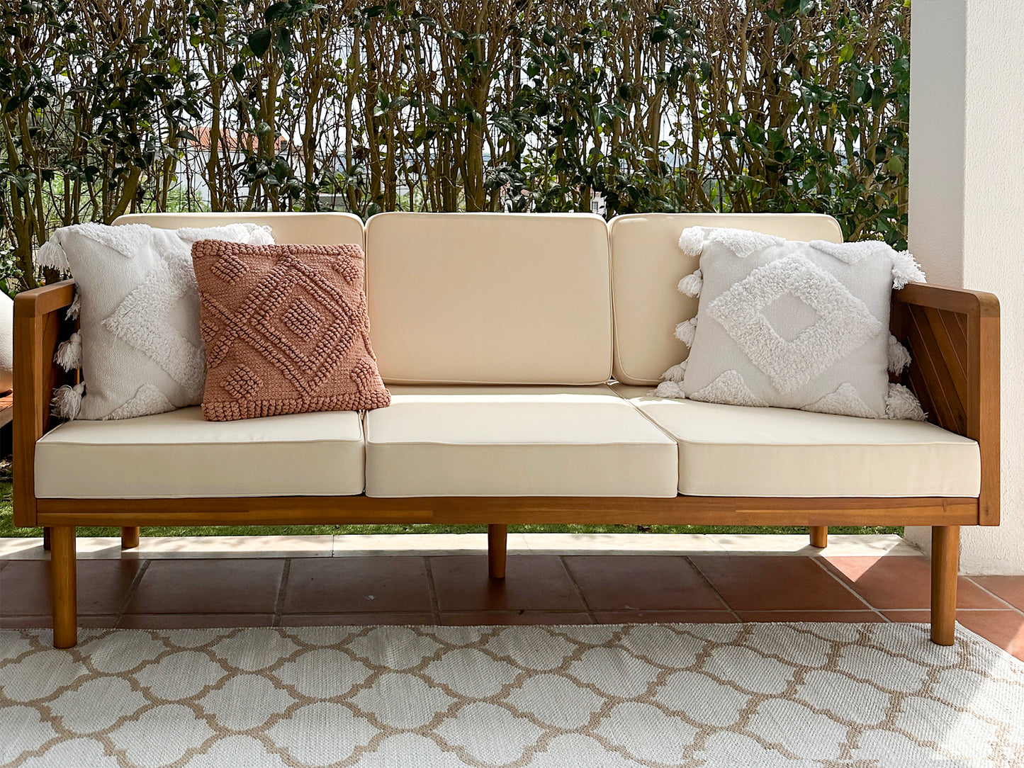 garden sofa 2 seater susua rattan natural