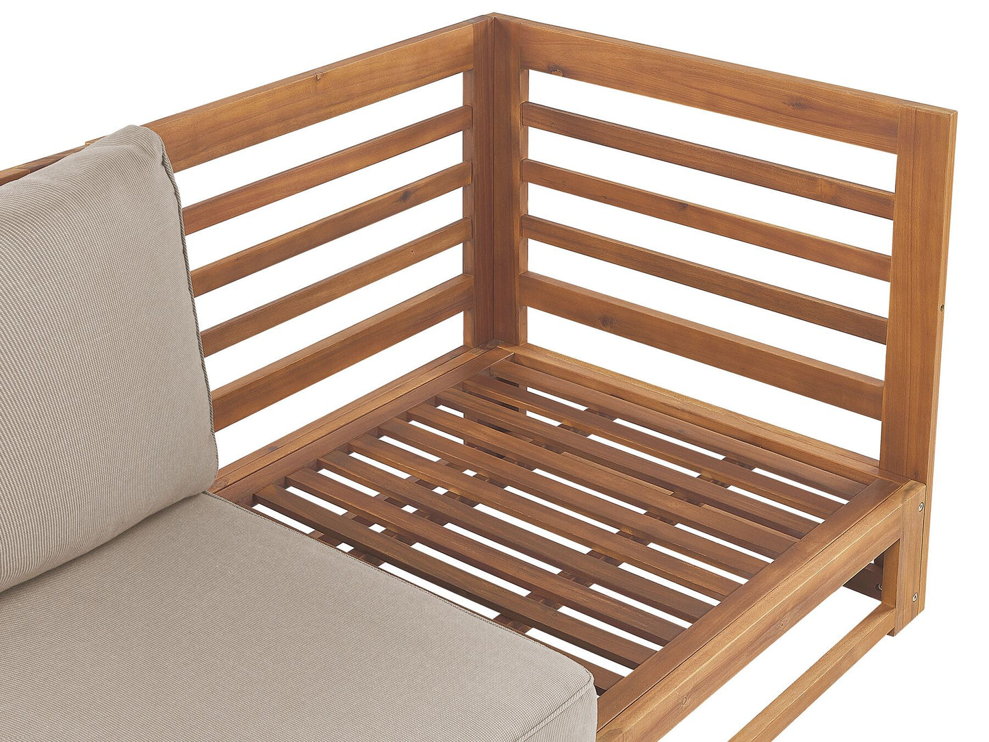 Garden Sofa 3 Seater TRANI Modular Certified Acacia Wood Light Brown