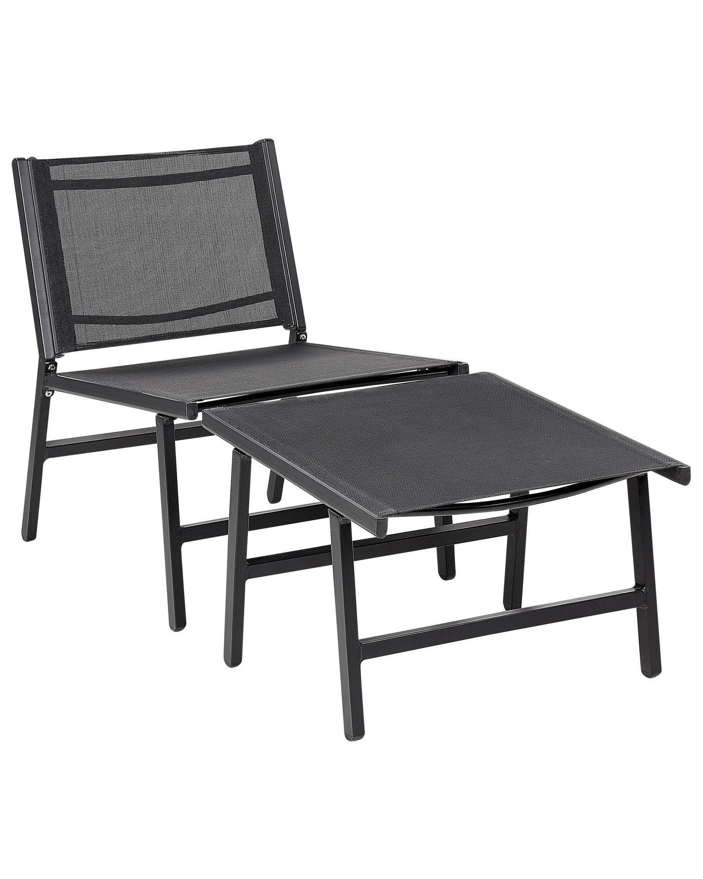 Garden Chair MARCEDDI Metal Black