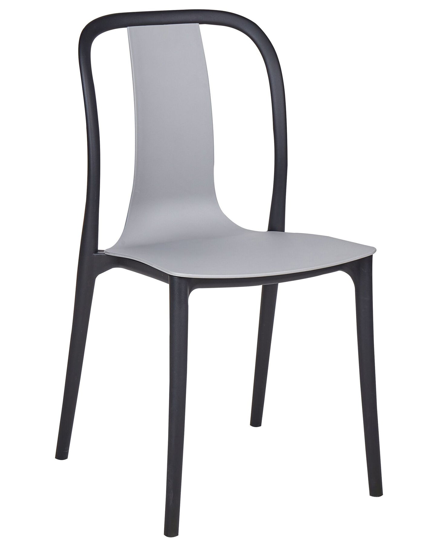 Set of 8 Garden Chairs SPEZIA Grey
