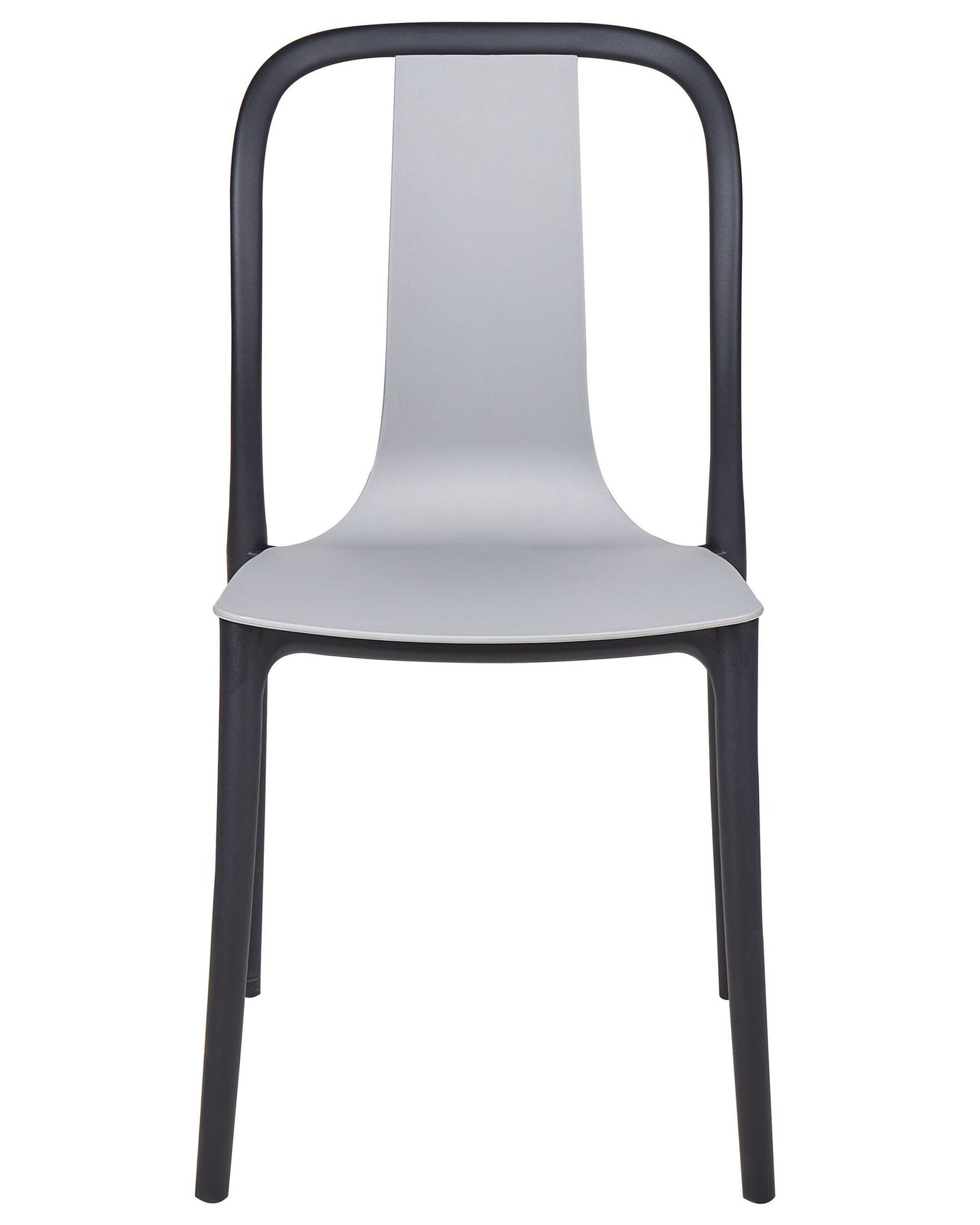 Set of 8 Garden Chairs SPEZIA Grey