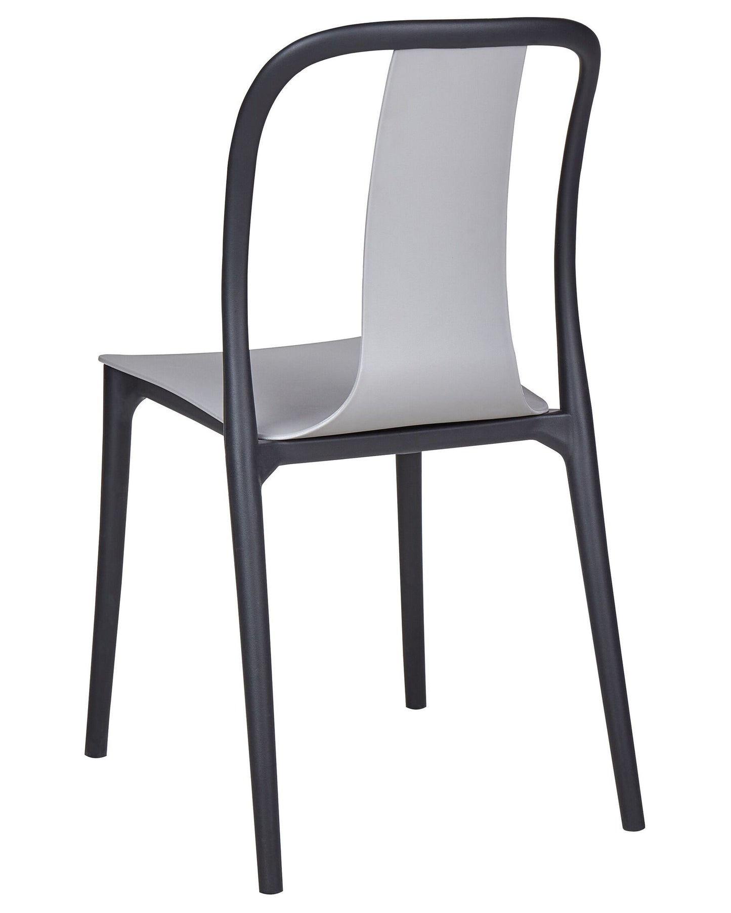Set of 8 Garden Chairs SPEZIA Grey