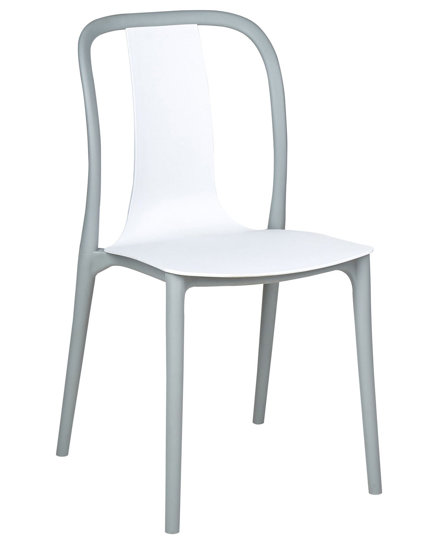 Set of 8 Garden Chairs SPEZIA White