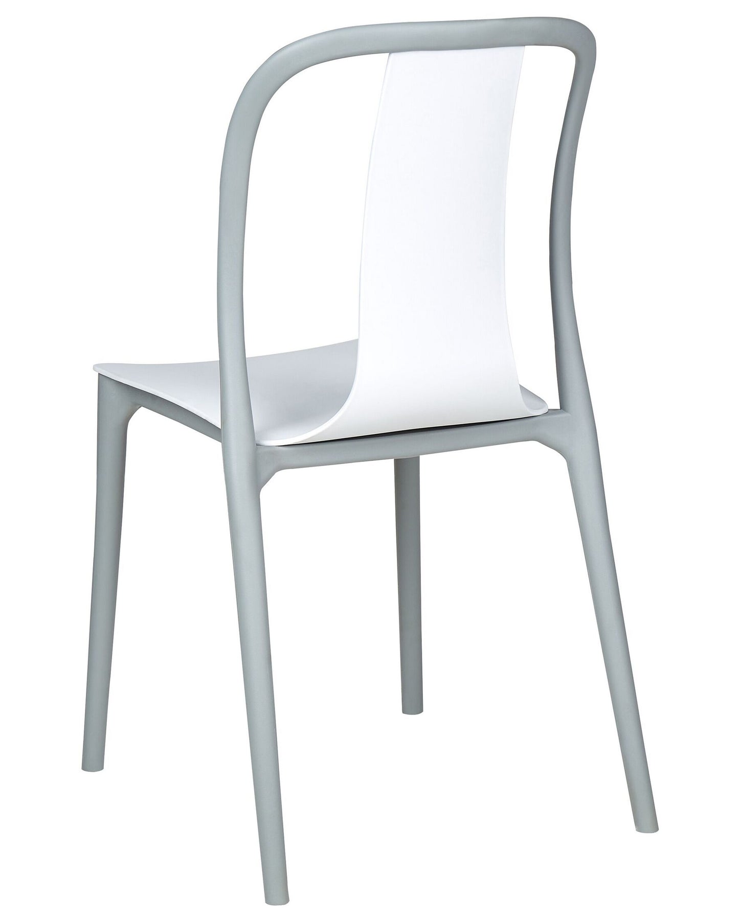 Set of 8 Garden Chairs SPEZIA White