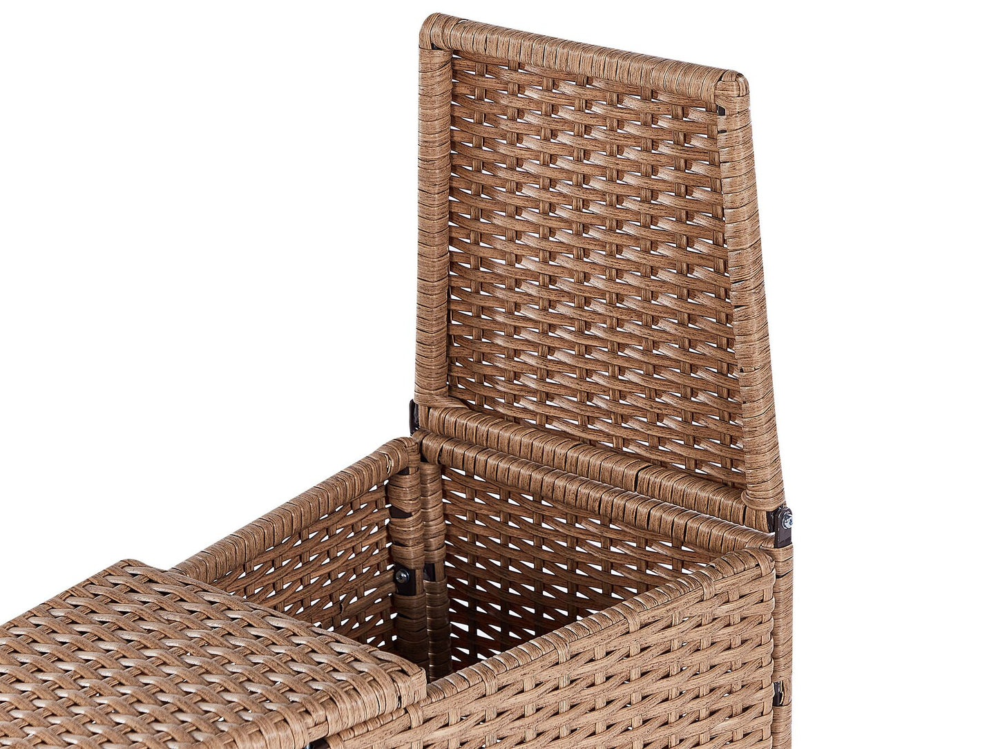 Garden Lounge Set with Table 9 Seater SEVERO PE Rattan Sand Beige