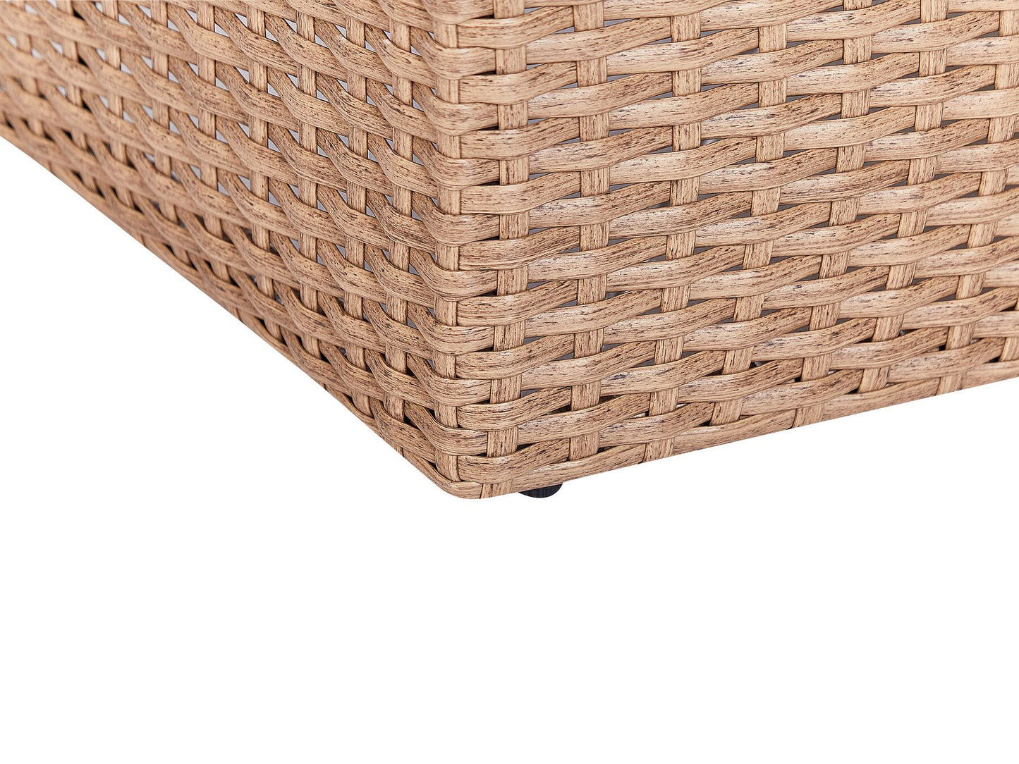 Garden Lounge Set with Table 9 Seater SEVERO PE Rattan Sand Beige