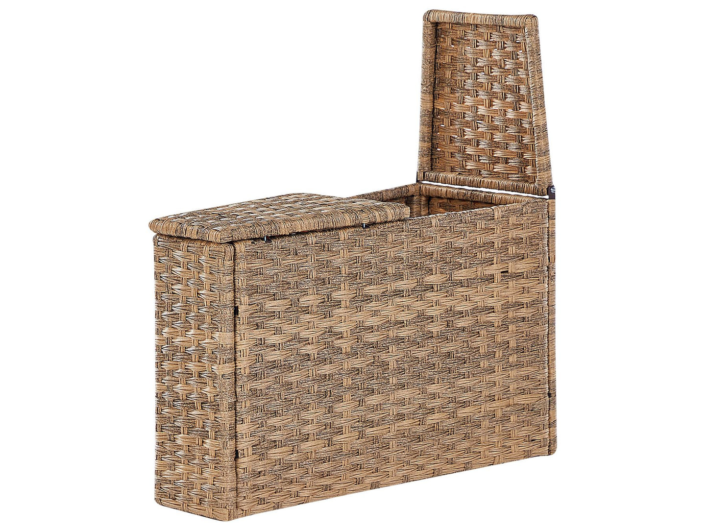 Garden Lounge Set with Table 9 Seater Rattan Golden Brown