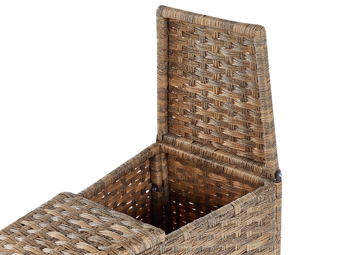 Garden Lounge Set with Table 9 Seater Rattan Golden Brown