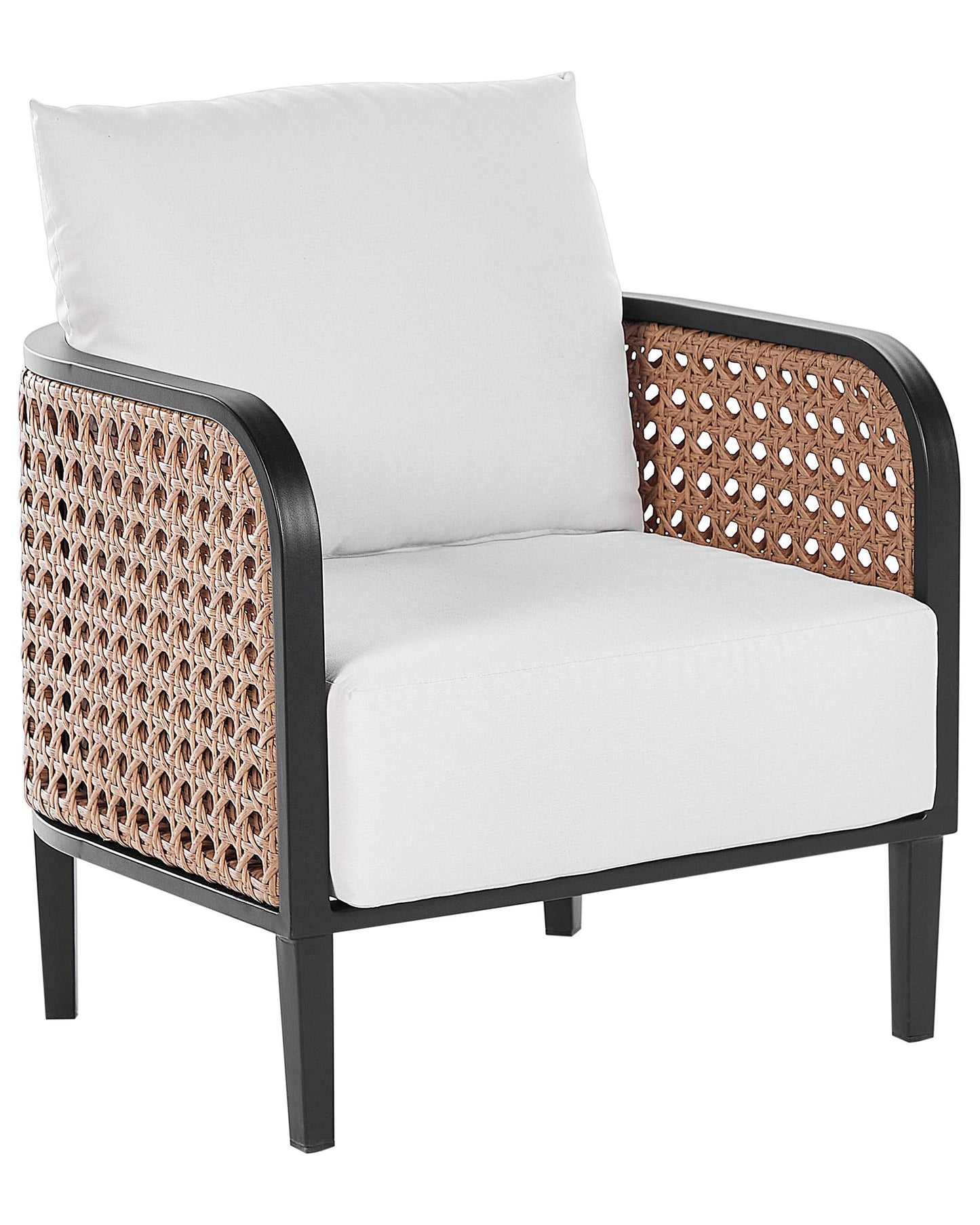 Garden Armchair MONTEFALCO Metal White