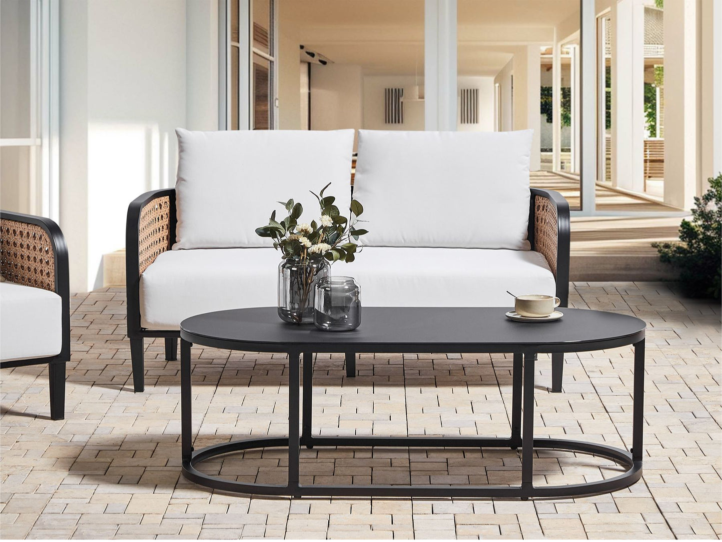 garden sofa 2 seater susua rattan natural