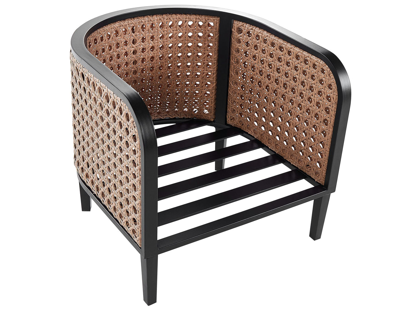 Garden Lounge Set with Table 5 Seater MONTEFALCO Metal White