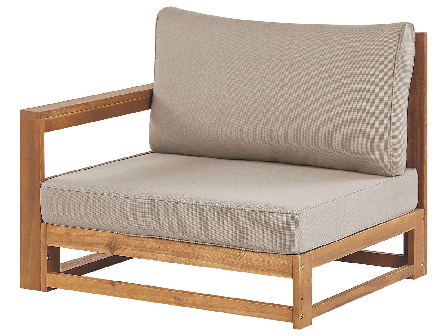 Garden Sofa 2 Seater TIMOR Modular Certified Acacia Wood Light Brown