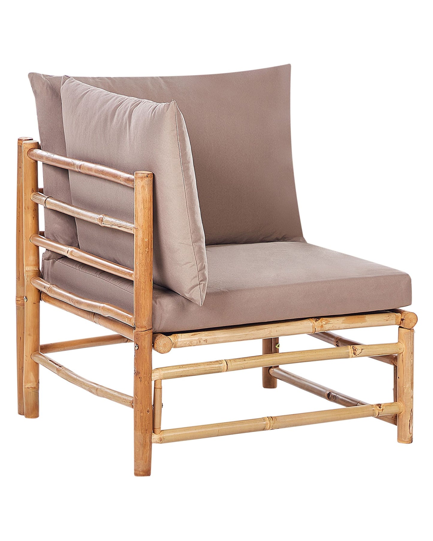 Garden Corner Section CERRETO Bamboo Wood Taupe