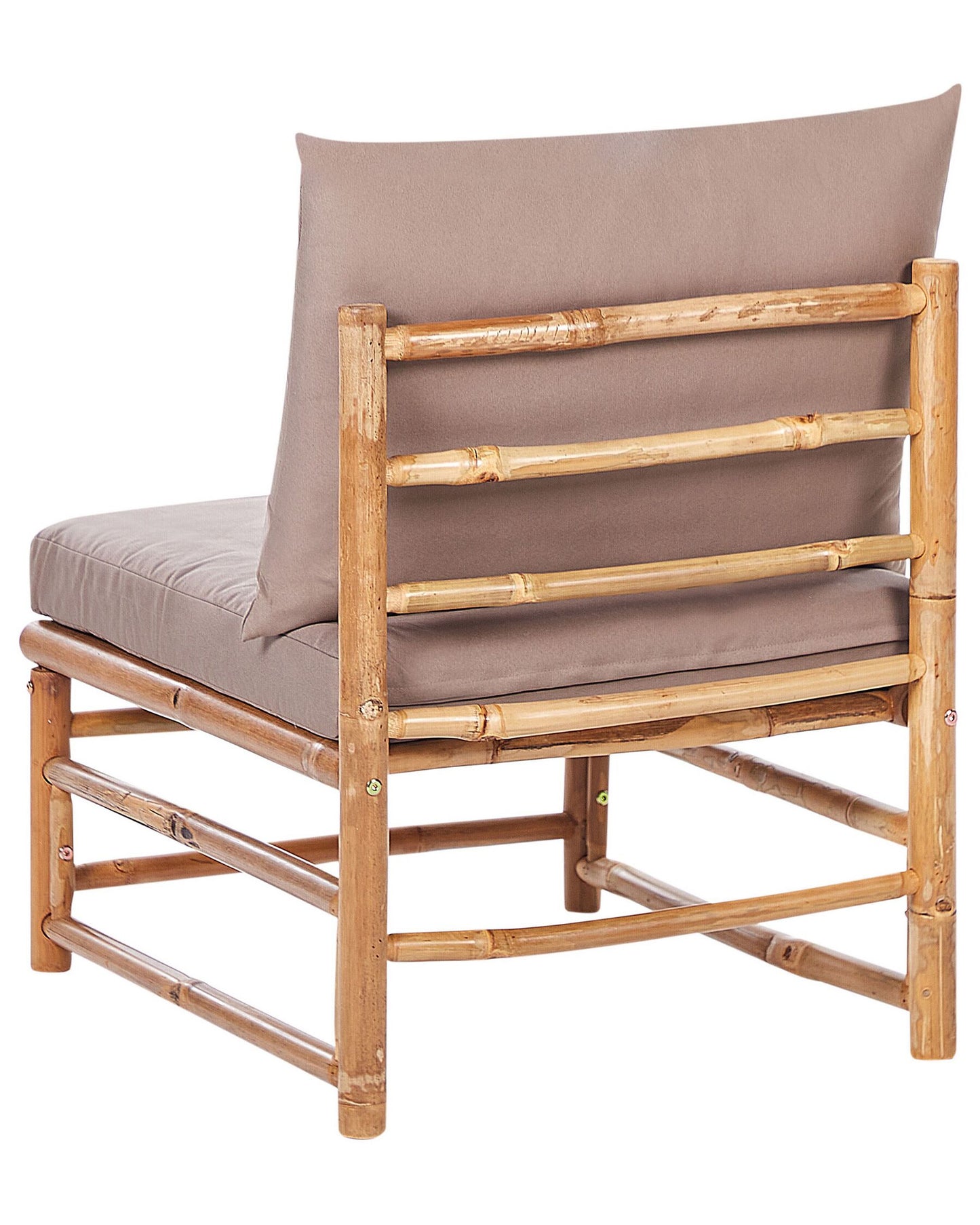 Garden 1-Seat Section CERRETO Bamboo Wood Taupe