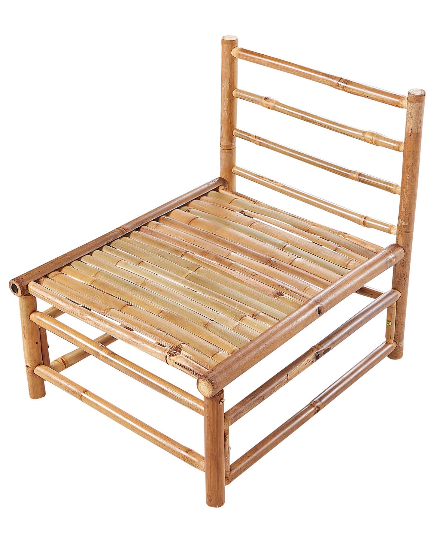 Garden 1-Seat Section CERRETO Bamboo Wood Taupe