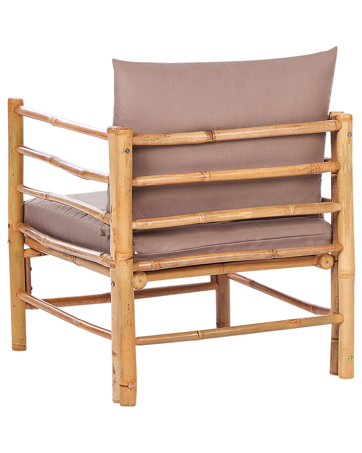 Garden Armchair CERRETO Bamboo Wood Taupe